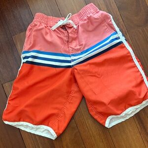 Hanna Andersson Kids Board Shorts - Red and Blue